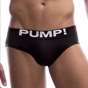 Men’s Black Mesh PUMP! briefs
